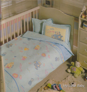 Постельное белье для новорожденных "MY LITTLE BABY" (голубой) / артикул: 20-41