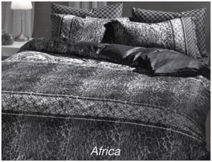 Семейное постельное белье "AFRICA" (серый) / артикул: 40-24