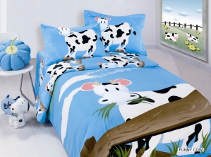 Детское постельное белье "FUNNY COW" / артикул: 403-12
