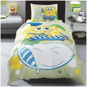 Детское постельное белье "SPONGE BOB BED TIME" / артикул: 10-