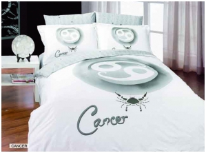 Двуспальное постельное белье "CANCER" (Зодиак Рак) / артикул: 400-330