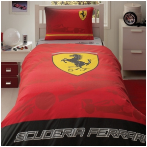 Детское постельное белье "FERRARI 2010" (с двусторонним пододеяльником и наволочкой) / артикул: 20-133