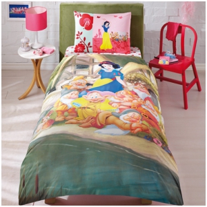 Детское постельное белье TAC  SNOW WHITE THE SWEETEST с двусторонним пододеяльником и наволочкой артикул  20-225