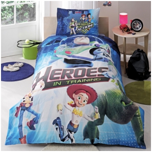 Детское постельное белье TAC  TOY STORY 3 с двусторонним пододеяльником и наволочкой артикул 20-136
