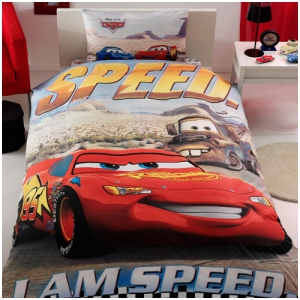Детское постельное белье "CARS 3D" (с двусторонним пододеяльником и наволочкой) / артикул: 20-52