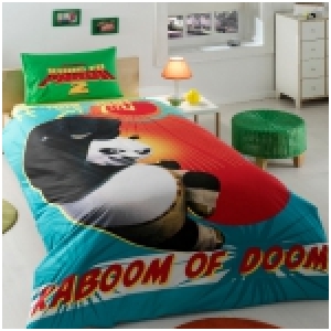 Детское постельное белье TAC  KUNG FU PANDA KICK SPLOSION двухсторонний артикул 20-1024