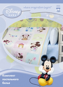 Постельное бельё для новорожденных Disney Ясли Микки