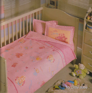 Постельное белье для новорожденных "MY LITTLE BABY" (розовый) / артикул: 20-40