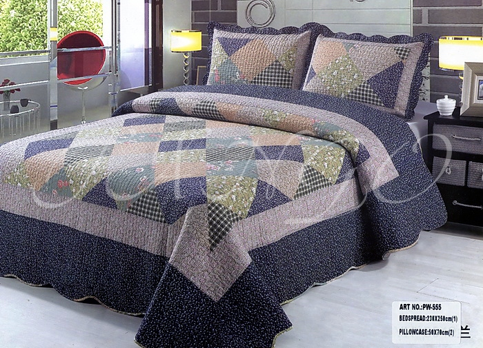 Покрывало Patchwork  Код 046  Покрывало (X1) / 230X250  Наволочка (X2) / 50X70 pk333-3