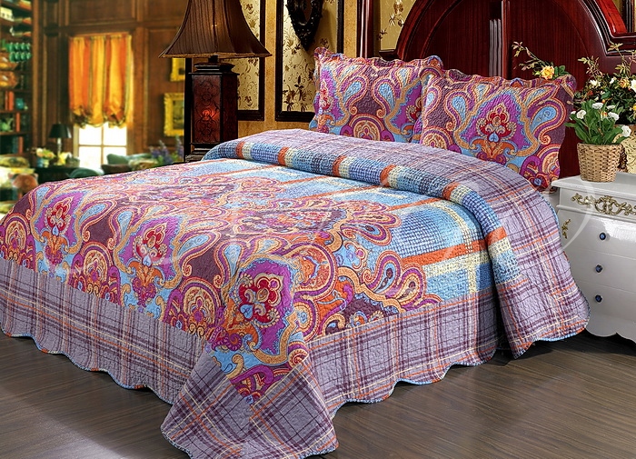 Покрывало Patchwork  Код 046  Покрывало (X1) / 240X260  Наволочка (X2) / 50X70 pw-472