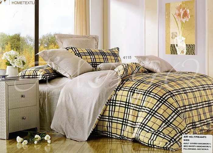 Постельное бельё Twill  Код 509  Пододеяльник (X1) / 150X200  Простыня (X1) / 180X240  Наволочка (X2) / 50X70+5 tpig-4-473 (csp118-1)