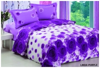 Двуспальное постельное белье  DAILY  LINDA PURPLE /артикул 100-4791