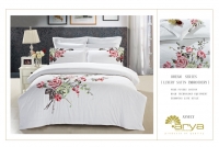 Двуспальное постельное белье серия Dream с вышивкой ANNECY  артикул 400-9975