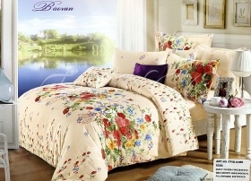 Постельное бельё Twill  Код 509  Пододеяльник (X1) / 150X200  Простыня (X1) / 180X240  Наволочка (X2) / 50X70+5 tpig-4-499